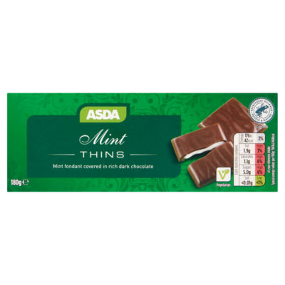 ASDA Chocolate Mint Thins 180g