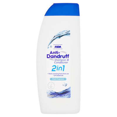 ASDA Fresh Fragrance Anti-Dandruff Shampoo & Conditioner 500ml