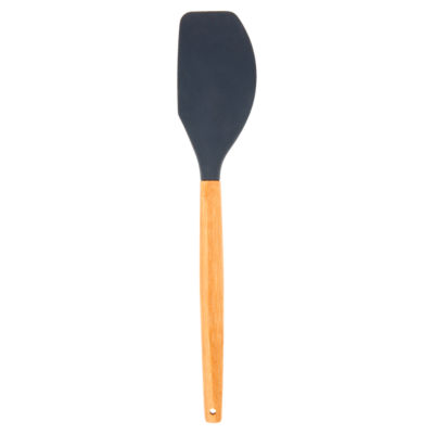 George Home Wooden Spatula with Grey Silicone Head