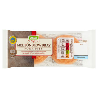 ASDA 2 Mini Melton Mowbray Pork Pies