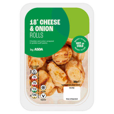 ASDA 18 Cheese & Onion Rolls