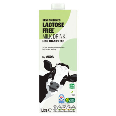 ASDA Lactose Free Semi Skimmed Milk