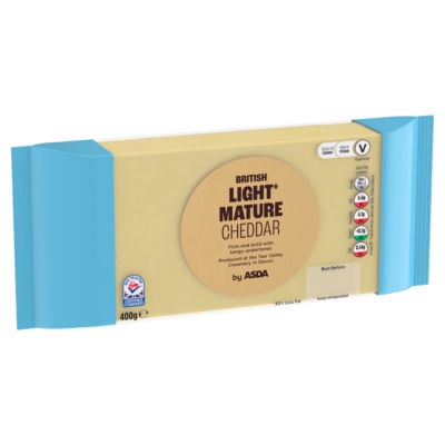 ASDA British Light Mature Cheddar 400g