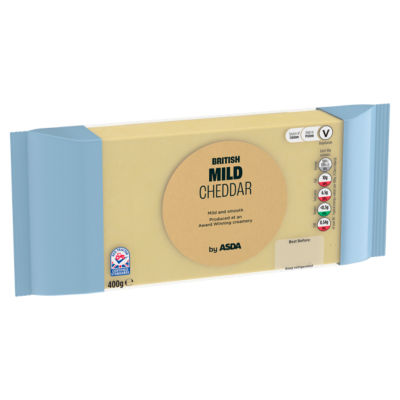 ASDA British Mild Cheddar Cheese 400g