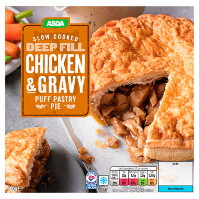 ASDA Chicken & Gravy Puff Pastry Pie 500g