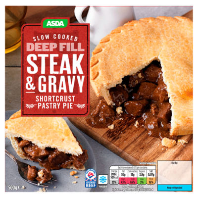 ASDA Steak & Gravy Shortcrust Pie 500g