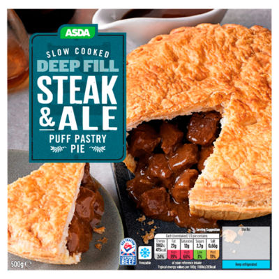 ASDA Steak & Ale Puff Pastry Pie 500g