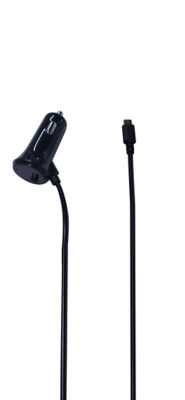 Auto Drive 2-USB Car Charger with 1m Micro USB Cable 5V/3.4A