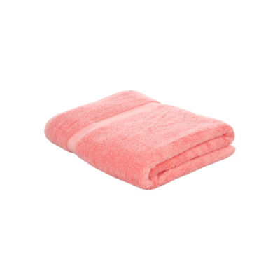 George Home Large Coral Super Soft Cotton Bath Sheet