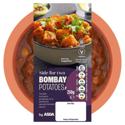 ASDA Side For Two Bombay Potatoes 250g