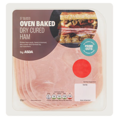 ASDA 5 Slices Oven Baked Dry Cured Ham