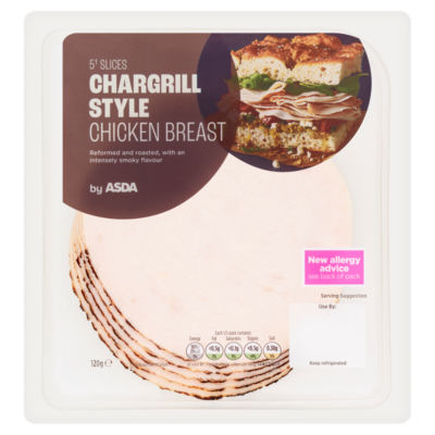 ASDA Sliced Chargrill Style Chicken Breast