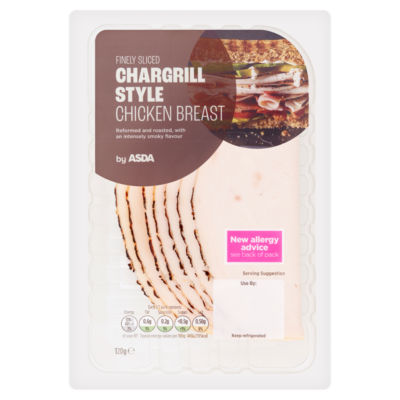 ASDA Finely Sliced Chargrill Style Chicken Breast