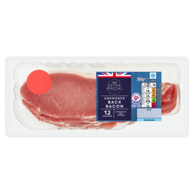 ASDA Extra Special Unsmoked Dry Cure Bacon