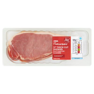 ASDA Butcher's Selection 12 Thick Cut Smoked Back Bacon Rashers