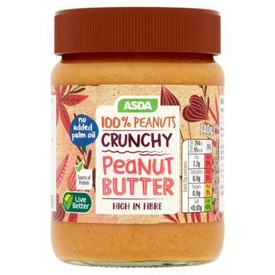 ASDA Crunchy Peanut Butter 340g