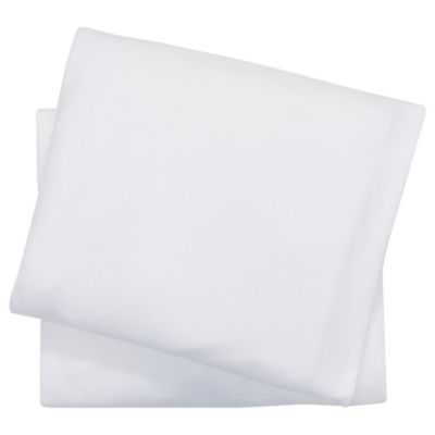 George Home White Fitted Sheets - Cot