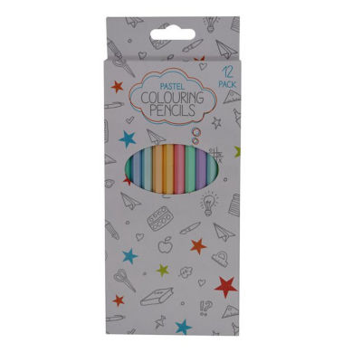 ASDA Pastel Colouring Pencils – 12 Pack