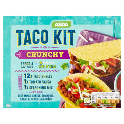 ASDA Taco Kit Crunchy 313g