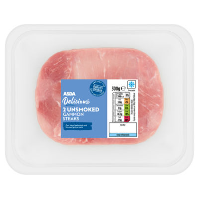 ASDA Delicious 2 Unsmoked Gammon Steaks