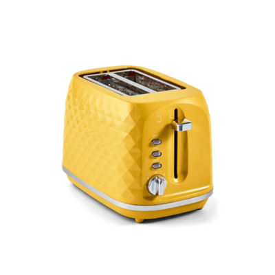 George Home Yellow Textured 2-Slice Toaster GTT101Y-21