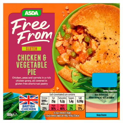 ASDA Free From Free From Chicken & Vegetable Pie