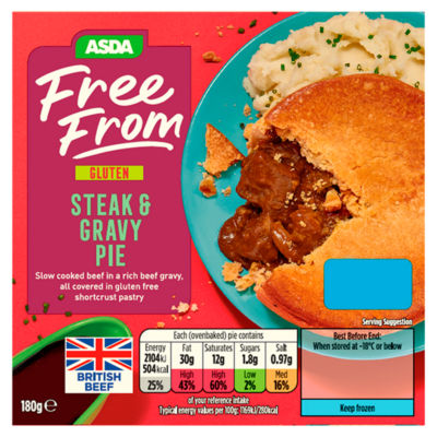 ASDA Free From Free From Steak & Gravy Pie