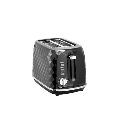 George Home Black 2 Slice Toaster