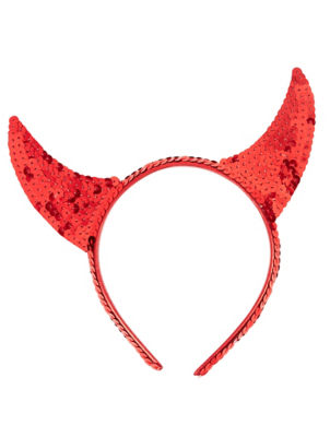 George Home Halloween Red Sequin Devil Horns Headband