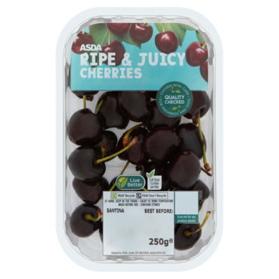 ASDA Ripe & Juicy Cherries 250g