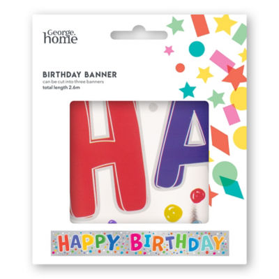 George Home Bright Happy Birthday Banner