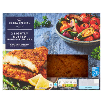 ASDA Extra Special 2 Lightly Dusted Haddock Fillets