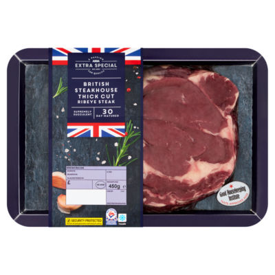 ASDA Extra Special Steakhouse Thick Cut Ribeye Steak