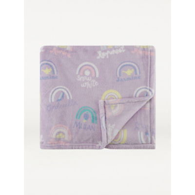 Disney Purple  Princess Fleece Blanket