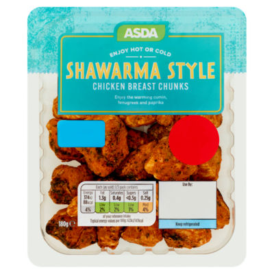 ASDA Shawarma Style Chicken Breast Chunks