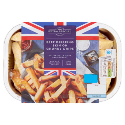 ASDA Extra Special Beef Dripping Skin on Chunky Chips 400g