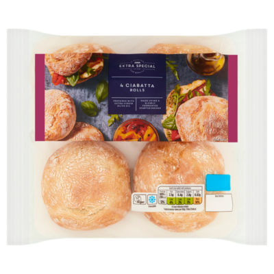 ASDA Extra Special 4 Ciabatta Rolls