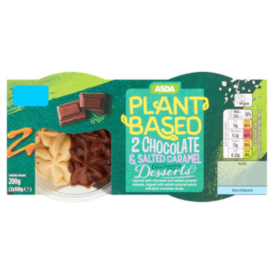 Plant Based by ASDA Chocolate & Salted Caramel Desserts