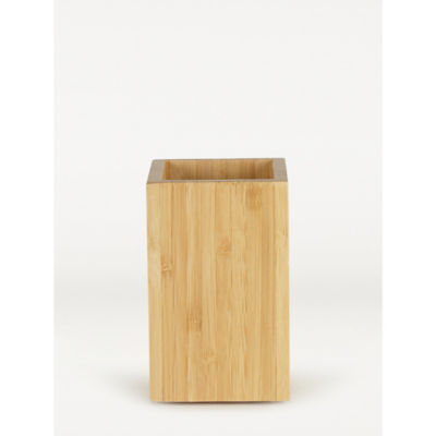 George Home Bamboo Toothbrush Holder