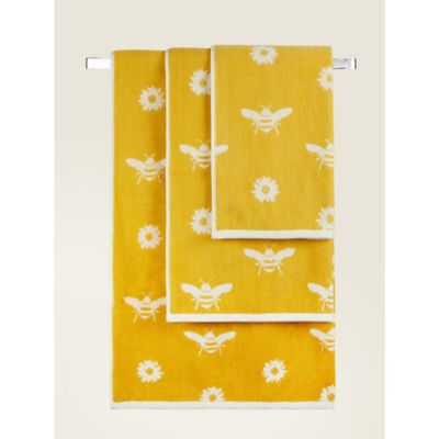 George Home Small Bee and Daisy Hand Towel