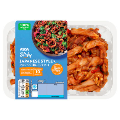 ASDA Sticky Japanese Style Pork Stir-Fry Kit