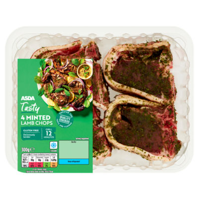 ASDA 4 Tasty Minted Lamb Chops 300g