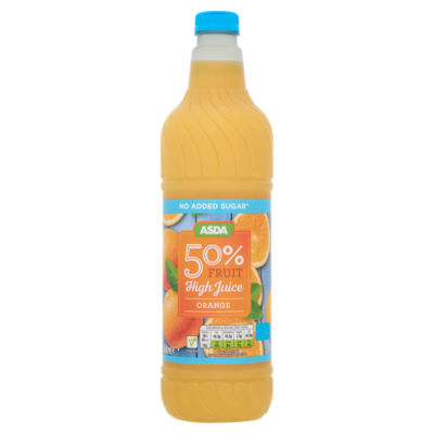 ASDA 50% Fruit High Juice Orange 1Litre