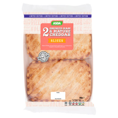 ASDA Limited Edition 2 Smoked Ham & Mature Cheddar Slices 300g