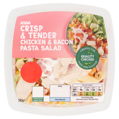 ASDA Crisp & Tender Chicken & Bacon Pasta Salad 345g