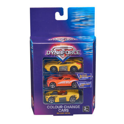 Dynaforce Colour Change Diecast Vehicles 3 Pack (Age 3+ Years)