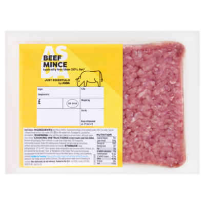 JUST ESSENTIALS by ASDA Beef Mince 500g