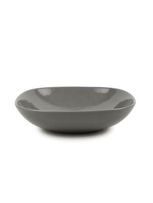 George Home Grey Square Pasta Bowl