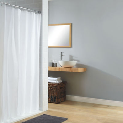 George Home White Shower Curtain