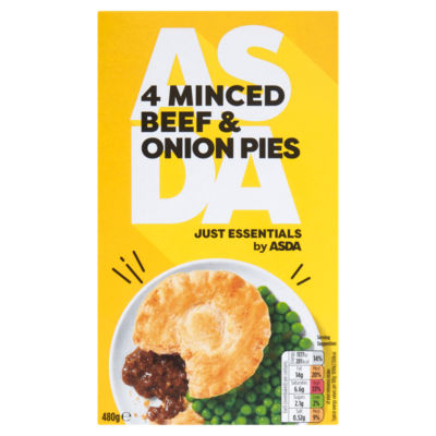 JUST ESSENTIALS by ASDA 4 Minced Beef & Onion Pies